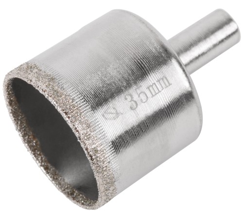 Коронка кольцевая по кафелю и стеклу алмазная 35х50 мм КУРС