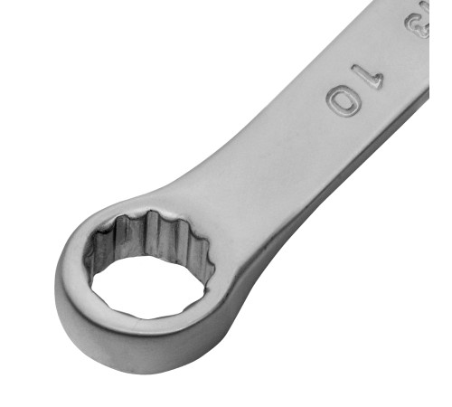 Ключ комбинированный, 10 мм, CrV, матовый хром Matrix