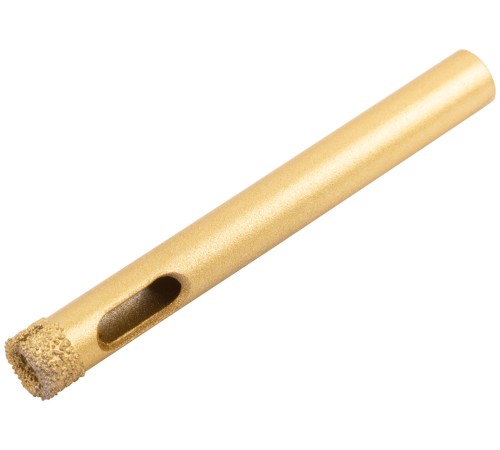 Коронка кольцевая по керамограниту, камню, кафелю и стеклу алмазная, вакуумное спекание  8х65 мм FIT IT