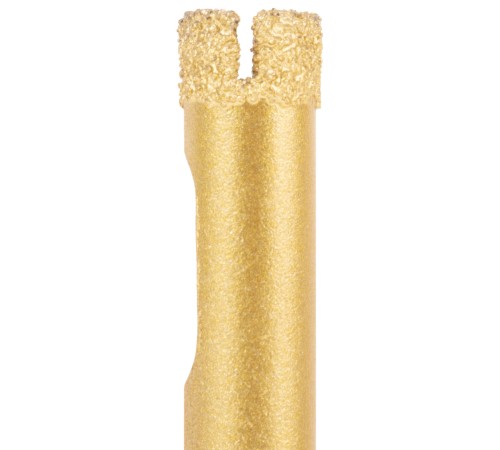 Коронка кольцевая по керамограниту, камню, кафелю и стеклу алмазная, вакуумное спекание  8х65 мм FIT IT