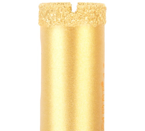 Коронка кольцевая по керамограниту, камню, кафелю и стеклу алмазная, вакуумное спекание 16х65 мм FIT IT Коронка кольцевая по керамограниту, камню, кафелю и стеклу алмазная, вакуумное спекание 16х65 мм FIT IT