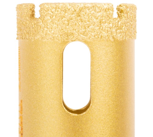 Коронка кольцевая по керамограниту, камню, кафелю и стеклу алмазная, вакуумное спекание 25х65 мм FIT IT