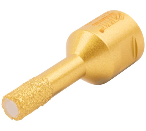 Коронка кольцевая для УШМ, М14, по керамограниту, камню и кафелю алмазная, вакуумное спекание 10х60 мм FIT HQ