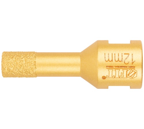 Коронка кольцевая для УШМ, М14, по керамограниту, камню и кафелю алмазная, вакуумное спекание 12х60 мм FIT HQ Коронка кольцевая для УШМ, М14, по керамограниту, камню и кафелю алмазная, вакуумное спекание 12х60 мм FIT HQ