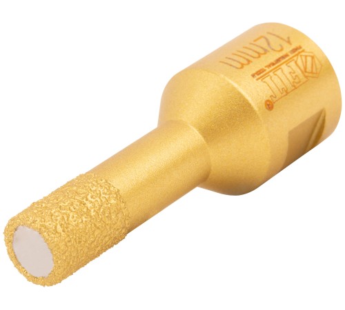 Коронка кольцевая для УШМ, М14, по керамограниту, камню и кафелю алмазная, вакуумное спекание 12х60 мм FIT HQ Коронка кольцевая для УШМ, М14, по керамограниту, камню и кафелю алмазная, вакуумное спекание 12х60 мм FIT HQ