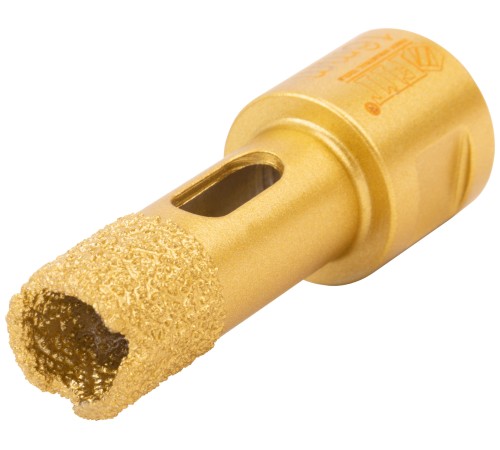 Коронка кольцевая для УШМ, М14, по керамограниту, камню и кафелю алмазная, вакуумное спекание 16х60 мм FIT HQ Коронка кольцевая для УШМ, М14, по керамограниту, камню и кафелю алмазная, вакуумное спекание 16х60 мм FIT HQ