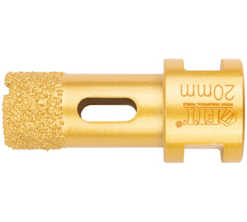 Коронка кольцевая для УШМ, М14, по керамограниту, камню и кафелю алмазная, вакуумное спекание 20х60 мм FIT HQ Коронка кольцевая для УШМ, М14, по керамограниту, камню и кафелю алмазная, вакуумное спекание 20х60 мм FIT HQ