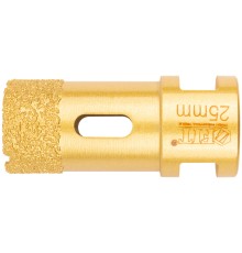 Коронка кольцевая для УШМ, М14, по керамограниту, камню и кафелю алмазная, вакуумное спекание 25х60 мм FIT HQ Коронка кольцевая для УШМ, М14, по керамограниту, камню и кафелю алмазная, вакуумное спекание 25х60 мм FIT HQ