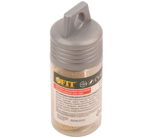 Коронка кольцевая для УШМ, М14, по керамограниту, камню и кафелю алмазная, вакуумное спекание 25х60 мм FIT HQ Коронка кольцевая для УШМ, М14, по керамограниту, камню и кафелю алмазная, вакуумное спекание 25х60 мм FIT HQ