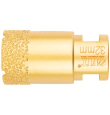 Коронка кольцевая для УШМ, М14, по керамограниту, камню и кафелю алмазная, вакуумное спекание 32х60 мм FIT HQ Коронка кольцевая для УШМ, М14, по керамограниту, камню и кафелю алмазная, вакуумное спекание 32х60 мм FIT HQ