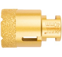 Коронка кольцевая для УШМ, М14, по керамограниту, камню и кафелю алмазная, вакуумное спекание 40х60 мм FIT HQ Коронка кольцевая для УШМ, М14, по керамограниту, камню и кафелю алмазная, вакуумное спекание 40х60 мм FIT HQ