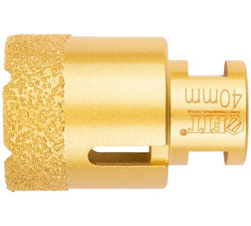 Коронка кольцевая для УШМ, М14, по керамограниту, камню и кафелю алмазная, вакуумное спекание 40х60 мм FIT HQ Коронка кольцевая для УШМ, М14, по керамограниту, камню и кафелю алмазная, вакуумное спекание 40х60 мм FIT HQ