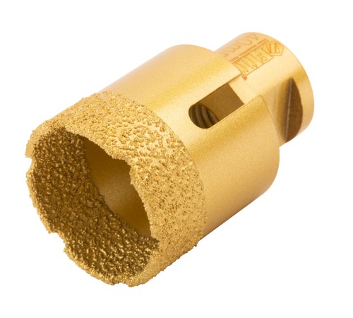 Коронка кольцевая для УШМ, М14, по керамограниту, камню и кафелю алмазная, вакуумное спекание 40х60 мм FIT HQ Коронка кольцевая для УШМ, М14, по керамограниту, камню и кафелю алмазная, вакуумное спекание 40х60 мм FIT HQ