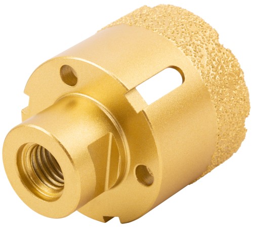 Коронка кольцевая для УШМ, М14, по керамограниту, камню и кафелю алмазная, вакуумное спекание 50х60 мм FIT HQ Коронка кольцевая для УШМ, М14, по керамограниту, камню и кафелю алмазная, вакуумное спекание 50х60 мм FIT HQ