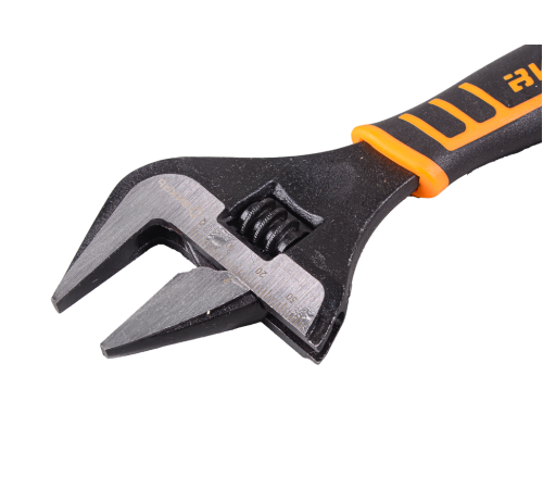 Разводной ключ с тонкими губками, фосфатированный, 200 мм, Вихрь Разводной ключ с тонкими губками, фосфатированный, 200 мм, Вихрь