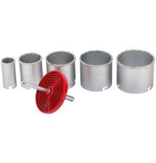 Коронки кольцевые по кафелю карбидные, набор 5 шт., 33-53-67-73-83 мм FIT IT