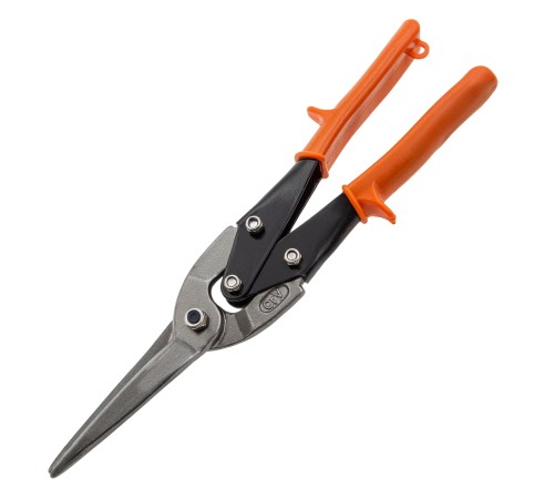 Ножницы по металлу, удлиненные, 290 мм, пряморежущие, обрезиненные рукоятки Sparta