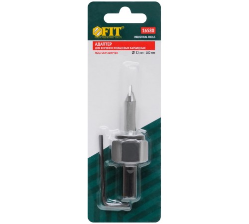 Адаптер с центрирующим сверлом для коронок кольцевых 16565-16575, 32-102 мм FIT IT