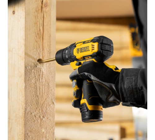 Дрель-шуруповерт аккумуляторная CDQ-12, Li-Ion, 12 В Denzel