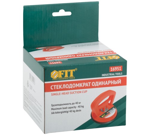 Стеклодомкрат пластиковый одинарный, грузоподъемность 45 кг FIT IT