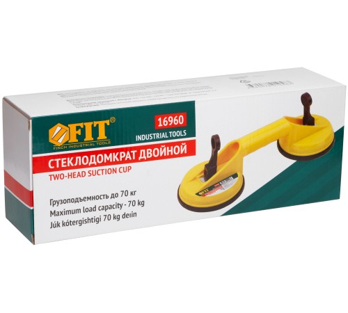 Стеклодомкрат пластиковый двойной, грузоподъемность 85 кг FIT IT Стеклодомкрат пластиковый двойной, грузоподъемность 85 кг FIT IT