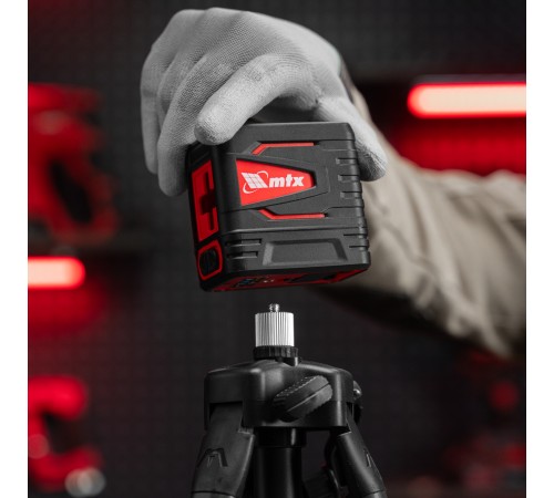 Лазерный уровень QBC GREEN Pro SET, 20 м, зеленый луч, батарейки, штатив MTX