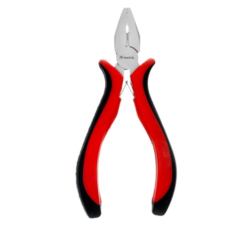 Плоскогубцы Mini, 130 мм, никелированные, авторазжим, двухкомпонентные рукоятки Matrix