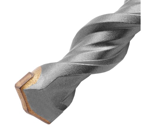 Бур по бетону, двойная спираль, три пылеотводящие кромки, 16 x 210 мм DENZEL