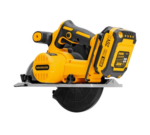 Пила циркулярная аккумуляторная бесщет. CCSH-BL-20-185, 185 мм, Li-Ion, 20 В// Denzel