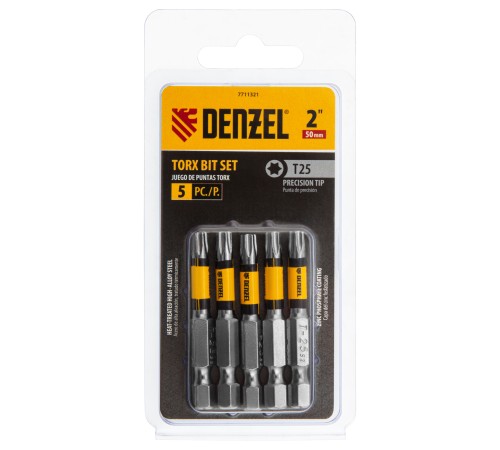 Бита T25x50, 5 шт.// Denzel Бита T25x50, 5 шт.// Denzel