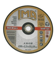 Абразивный отрезной диск IMA по металлу 230х3,2х22,23мм A30R плоский