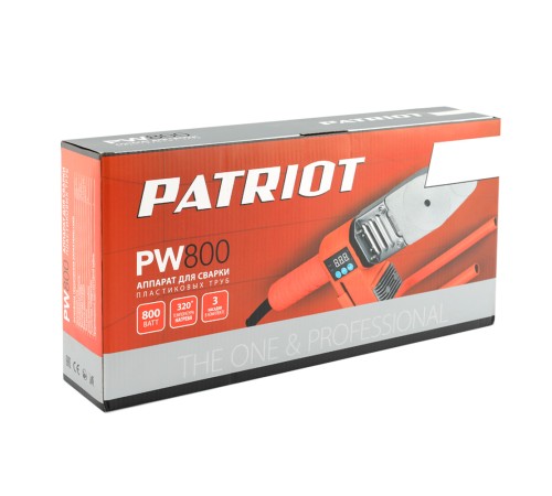 Аппарат для сварки пластиковых труб PATRIOT PW 800 Аппарат для сварки пластиковых труб PATRIOT PW 800