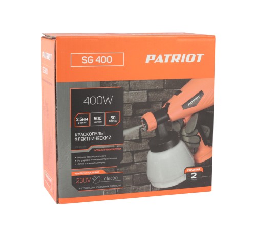 Краскопульт электрический PATRIOT SG 400 Краскопульт электрический PATRIOT SG 400