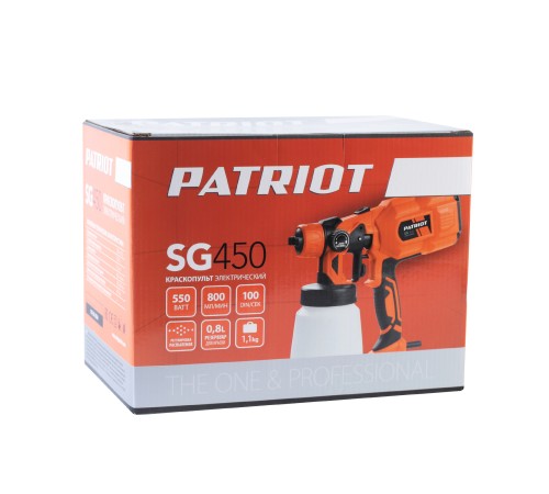 Краскопульт электрический PATRIOT SG 450 Краскопульт электрический PATRIOT SG 450