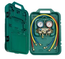 Четырехвентильный манометрический коллектор Refco M4-3-DELUXE-DS-R410A