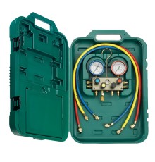Четырехвентильный манометрический коллектор Refco M4-3-DELUXE-DS-R32