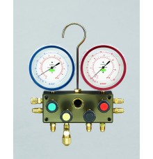 Четырехвентильный манометрический коллектор Refco M4-3-DELUXE-M-SUPER Четырехвентильный манометрический коллектор Refco M4-3-DELUXE-M-SUPER