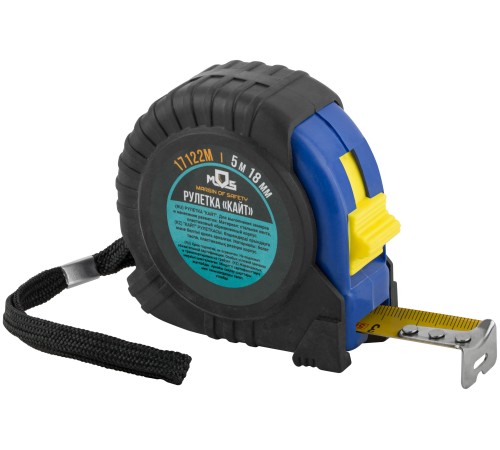 Рулетка "Кайт" 5 м х 18 мм MOS