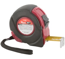 Рулетка прорезиненный корпус "Рубин" 5 м x 25 мм КУРС