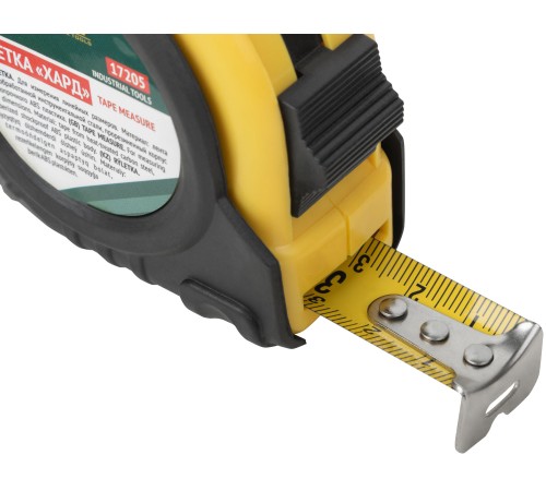 Рулетка прорезиненный корпус "Хард" 5 м x 19 мм FIT IT
