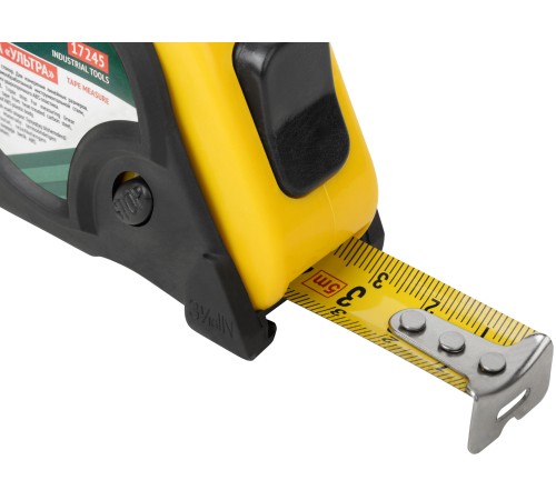 Рулетка прорезинен. корпус, тройной стопор "Ультра" 5 м x 19 мм FIT IT