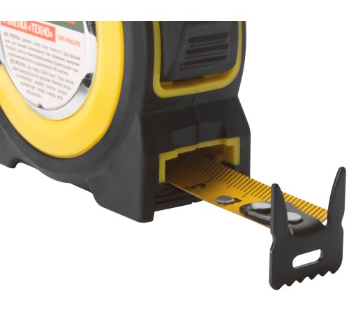 Рулетка прорезиненный корпус, двойной стопор "Техно"  3 м x 16 мм FIT IT