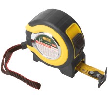Рулетка прорезиненный корпус, двойной стопор "Техно"  5 м x 19 мм FIT IT