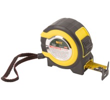 Рулетка прорезиненный корпус, двойной стопор "Техно" 7,5 м x 25 мм FIT IT