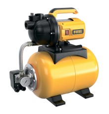 Насосная станция WPS1200-24P, 1200 Вт, напор 45 м, 5000 л/ч, ресивер 24 л, пластик Denzel