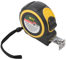 Рулетка "Смарт", калибр.лента, нейлон.покр., магн.крючок, прорезиненный корпус 7,5 м х 25 мм FIT HQ