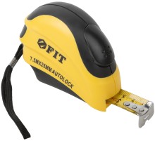 Рулетка с автостопом "Инфинити" 7,5 м x 25 мм FIT IT