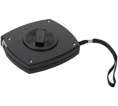 Рулетка, черный закрытый пластиковый корпус, стальная лента 20 м FIT IT