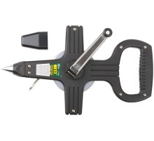 Рулетка геодезическая, стальная лента, черный открытый пластиковый корпус 20 м FIT IT