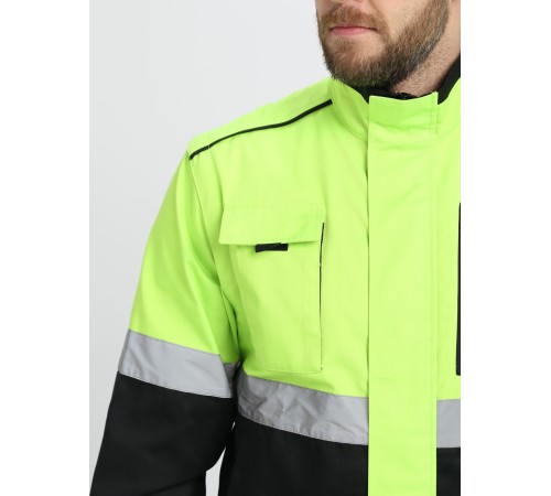 Куртка-трансформер сигнальная Profline Specialist (тк.Смесовая,240), желтый/черный